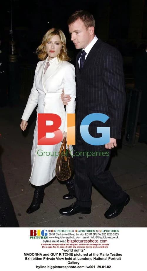 Madonna and Guy Ritchie at Testino Exhibit