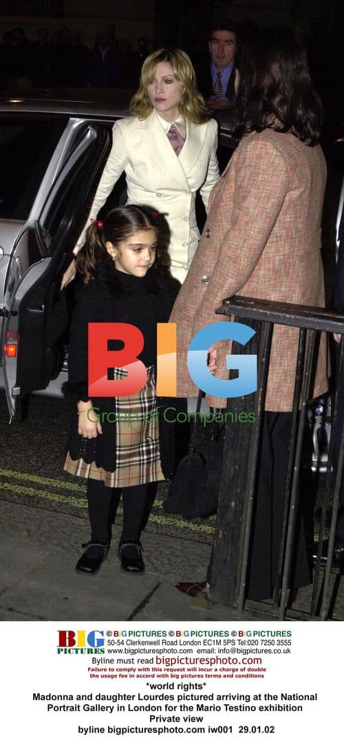 Madonna and daughter at Testino exhibit