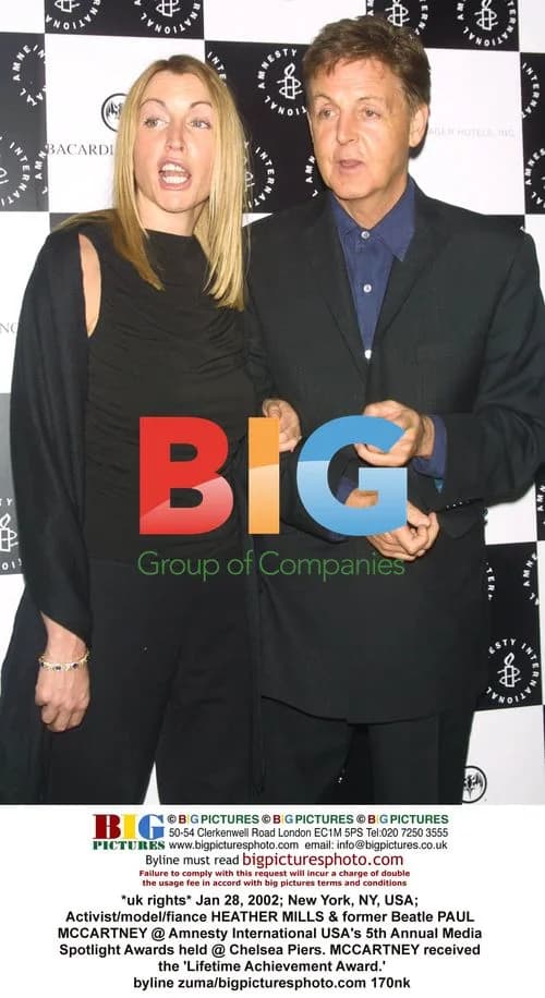 Heather Mills & Paul McCartney at Amnesty Awards