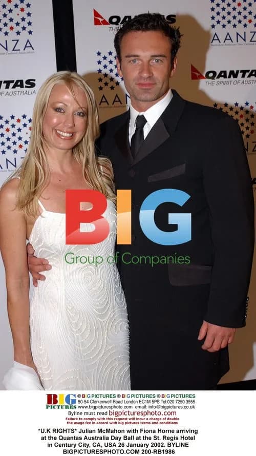 Julian McMahon and Fiona Horne at Quantas Australia Day Ball