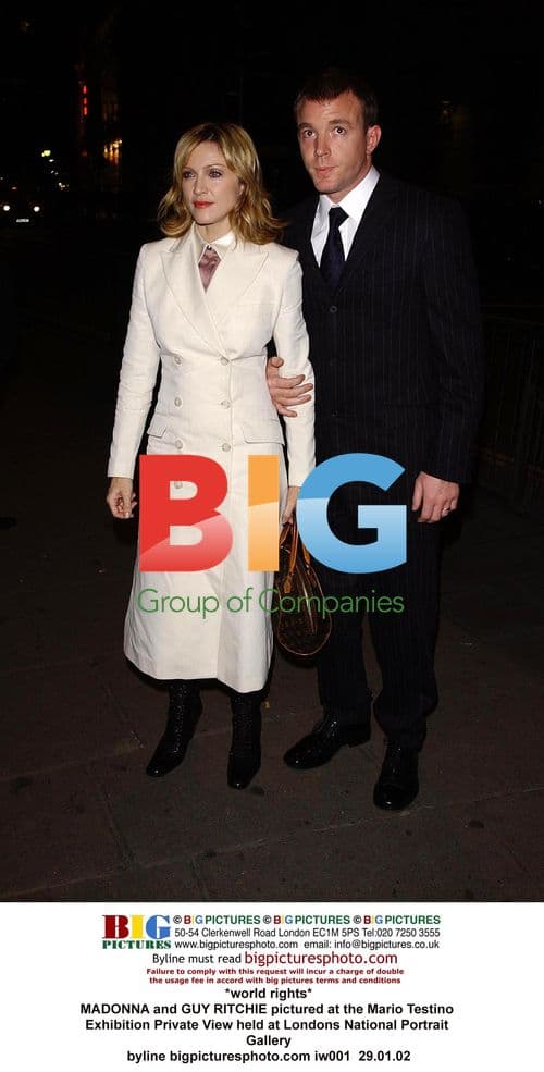 Madonna and Guy Ritchie at Testino Exhibition