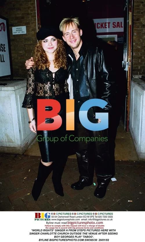 STEPS' H and Charlotte Church at 'Taboo'