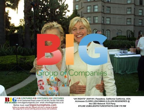 Cloris Leachman & Ellen DeGeneres at CBS TCA Party