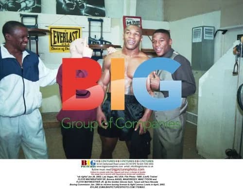 Boxers MAYWEATHER, TYSON, and Trainer