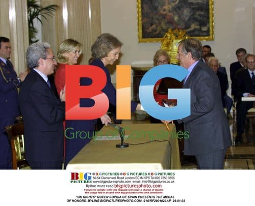 Queen Sophia of Spain Presents Medal