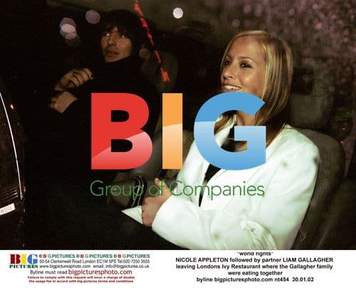 Nicole Appleton and Liam Gallagher at Ivy Restaurant