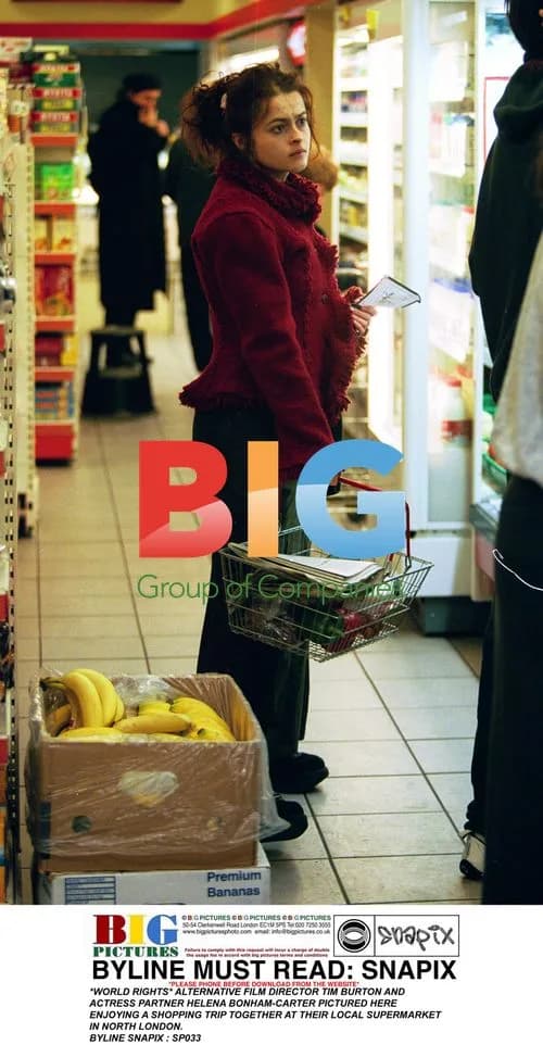 Tim Burton and Helena Bonham-Carter Shopping