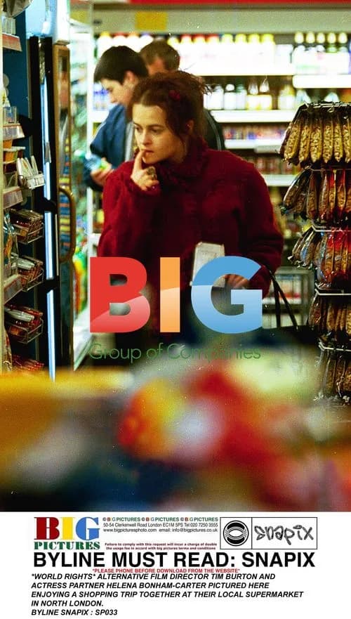 Tim Burton and Helena Bonham-Carter Shopping