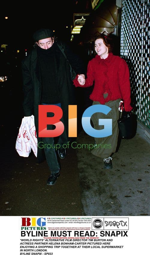 Tim Burton and Helena Bonham-Carter Shopping