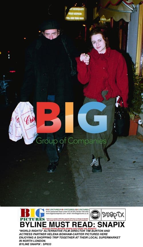 Tim Burton and Helena Bonham-Carter Shopping