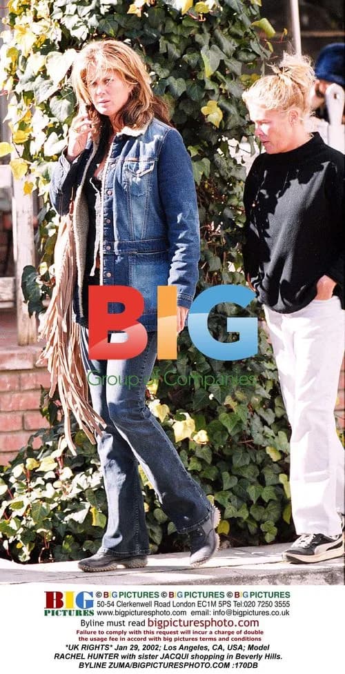 Rachel Hunter and sister Jacqui shopping in Beverly Hills
