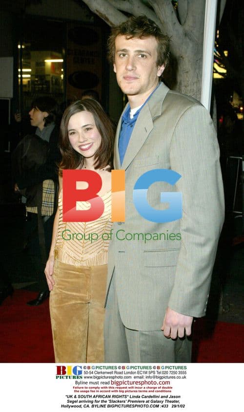 Linda Cardellini and Jason Segel at 'Slackers' Premiere