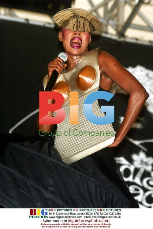 Singer Grace Jones performs at Paradise Garage