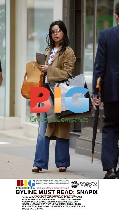 Simon Cowell and Naima from Honeyz