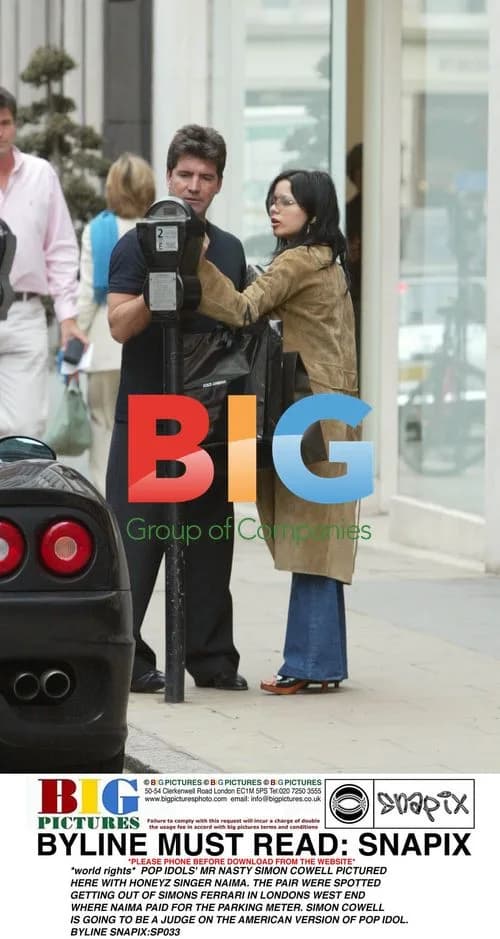 Simon Cowell and Naima from Honeyz