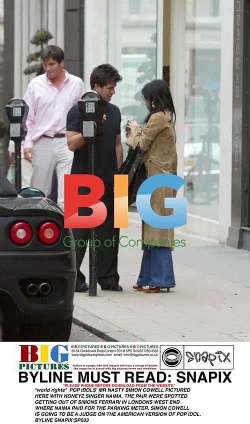 Simon Cowell and Naima of Honeyz