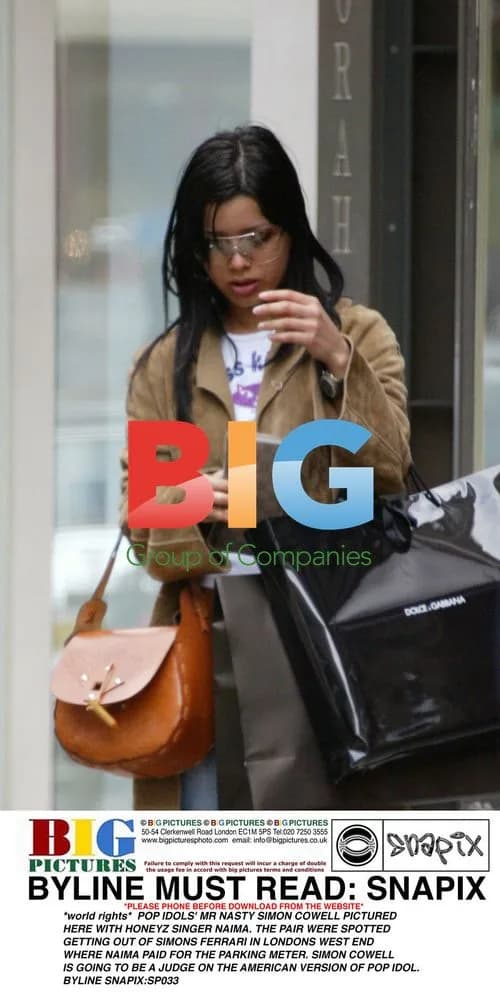 Simon Cowell and Naima from Honeyz