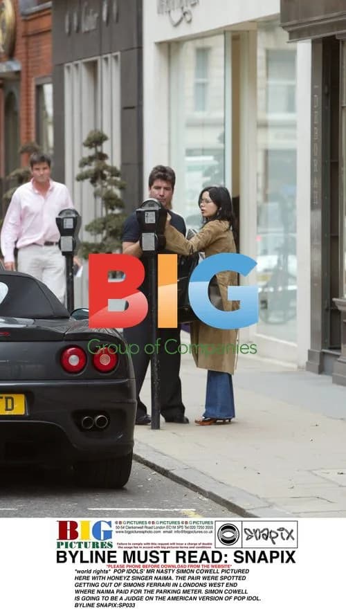 Simon Cowell and Naima from Honeyz