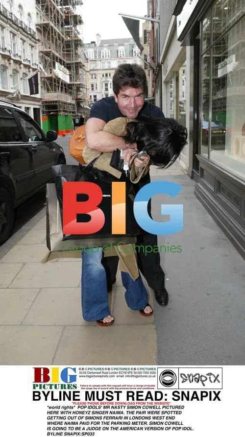 Simon Cowell and Naima from Honeyz