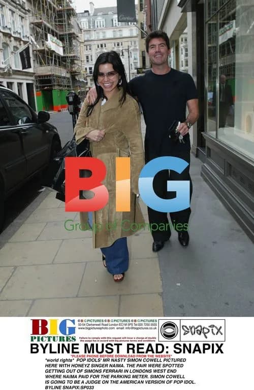 Simon Cowell and Naima from Honeyz