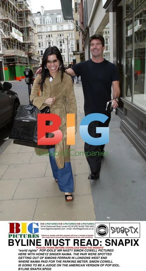 Simon Cowell and Naima from Honeyz