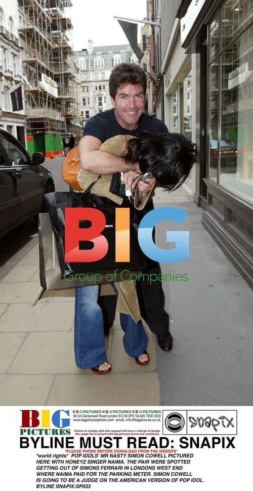 Simon Cowell and Naima of Honeyz in London