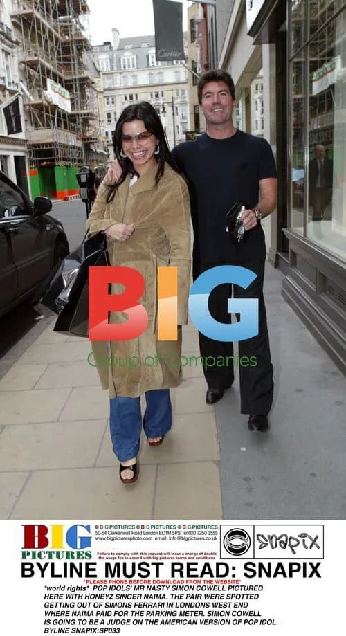 Simon Cowell and Naima from Honeyz