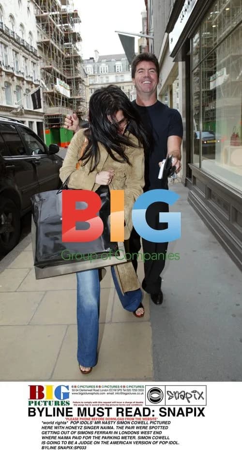 Simon Cowell and Naima from Honeyz