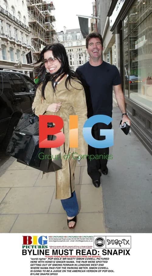 Simon Cowell and Naima from Honeyz