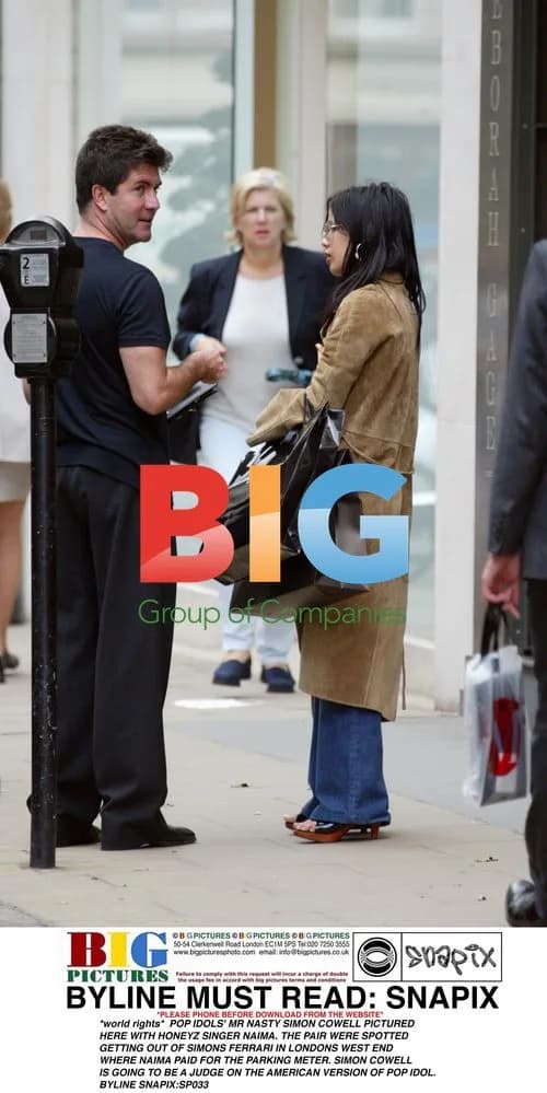 Simon Cowell and Naima of Honeyz