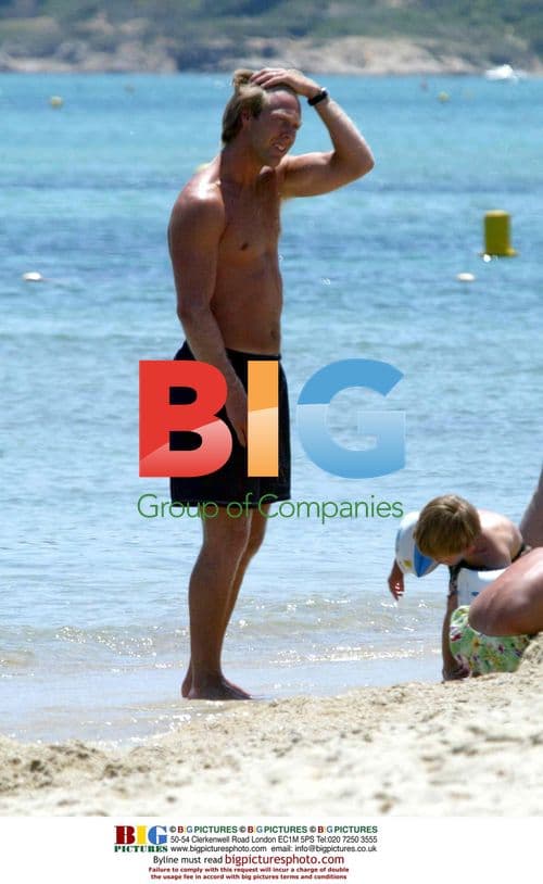 Derby footballer Warren Barton with family in South of France