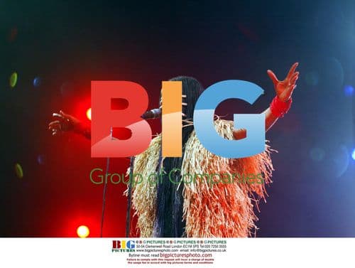 Erykah Badu performing at Roskilde Festival