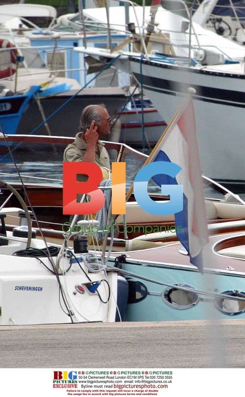 King Carl Gustaf and Queen Silvia of Sweden on Boat