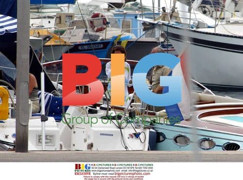 King Carl Gustaf and Queen Silvia on Boat Polaris