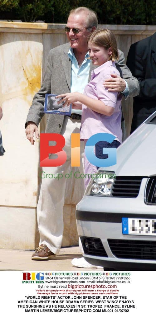 Actor John Spencer Relaxing in St. Tropez
