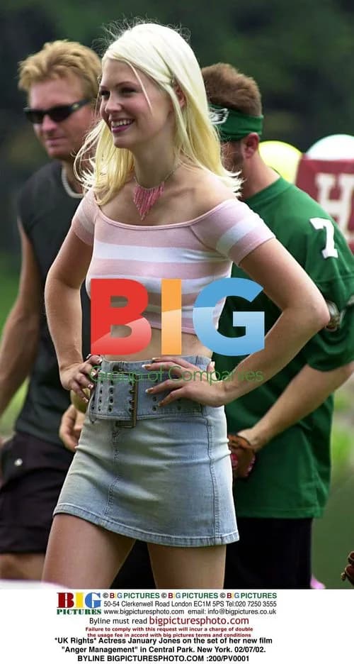 January Jones on set of "Anger Management"