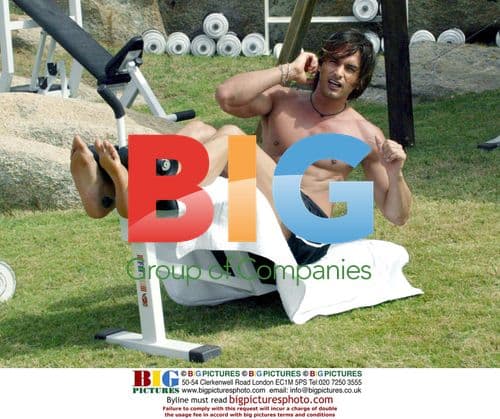 Marcus Schenkenberg Workout in Sardinia