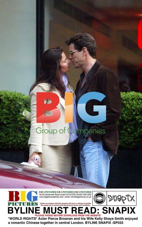 Pierce Brosnan and Wife Enjoy Romantic Meal