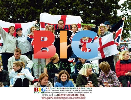 Rik Waller at Wimbledon Supporting Henman