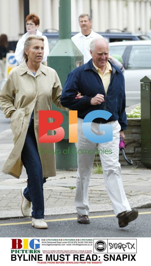 Winston Churchill Jr. out in London with wife