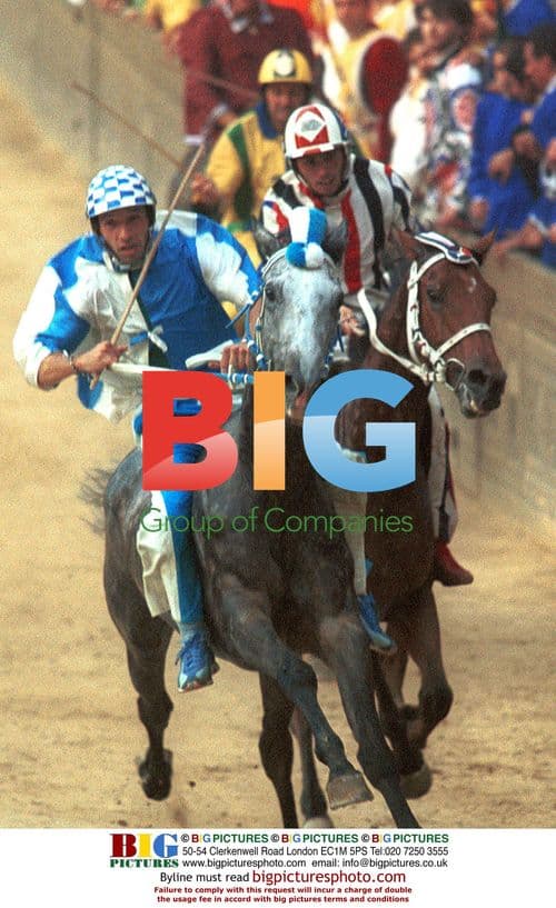 Palio di Siena horse race in Siena, Italy