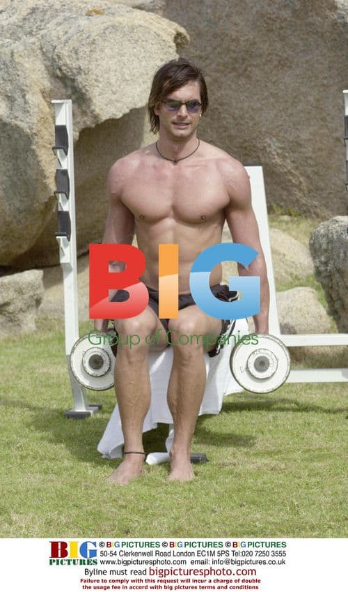 Marcus Schenkenberg Workout in Sardinia