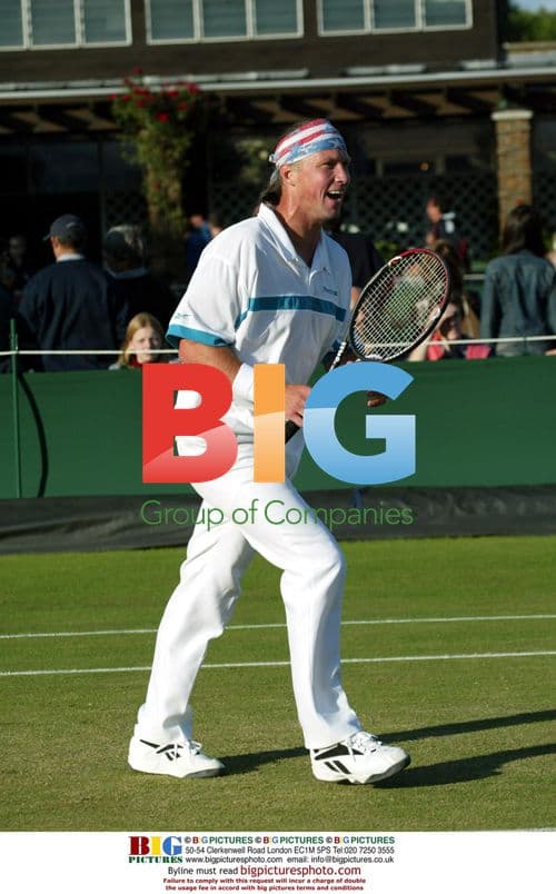 Luke Jensen at Wimbledon doubles match