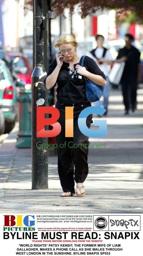 Patsy Kensit Makes Phone Call in London