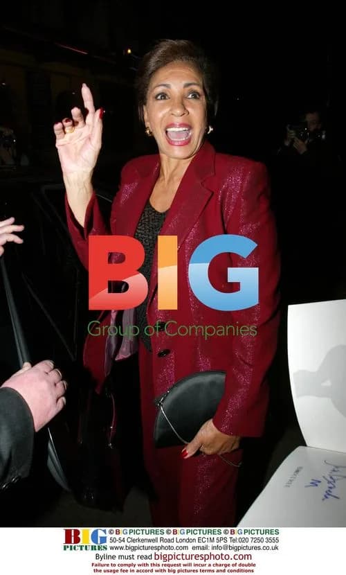 Shirley Bassey at The Ivy Restaurant in London