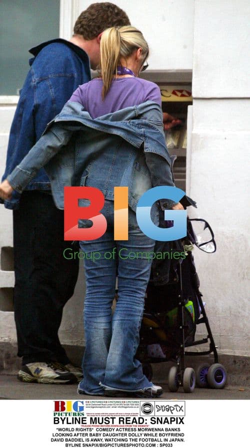 Morwenna Banks with baby daughter Dolly