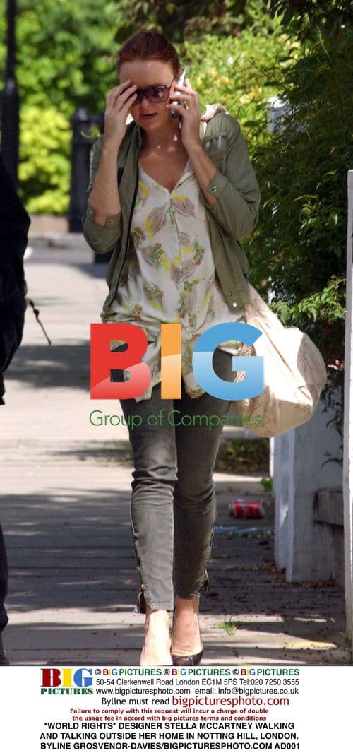 Stella McCartney Walks Outside London Home