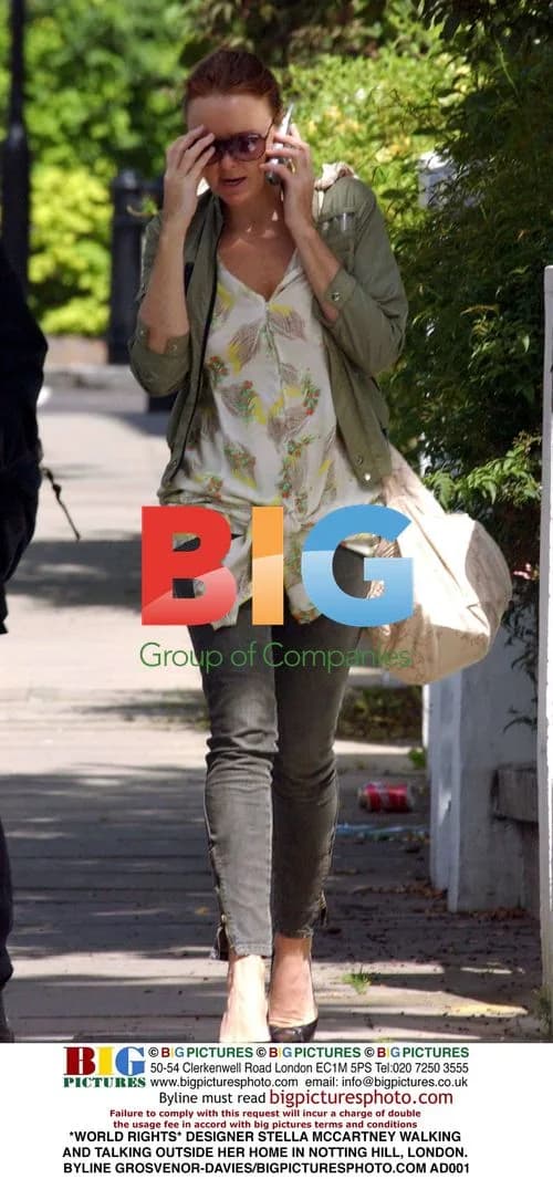 Stella McCartney Walks Outside London Home