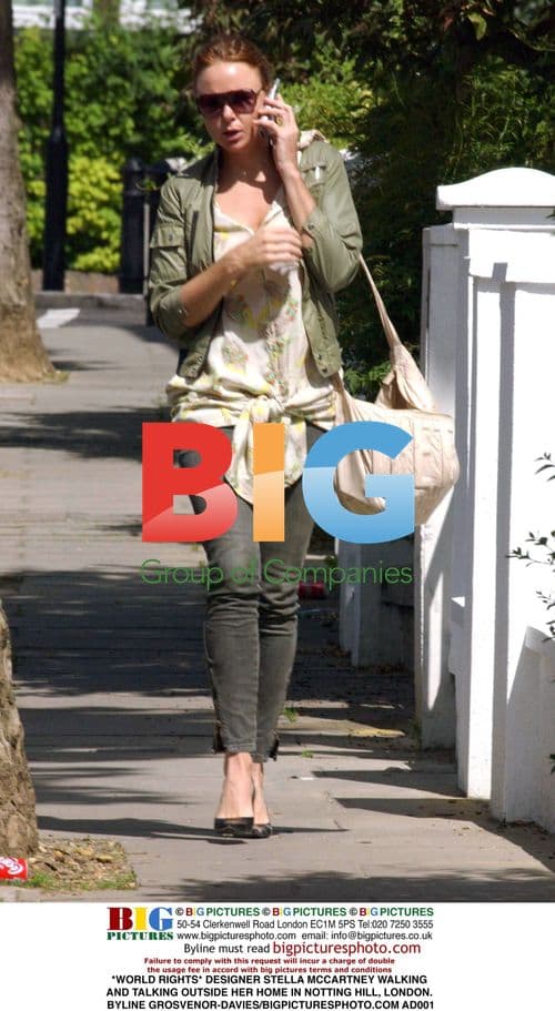 Designer Stella McCartney in Notting Hill