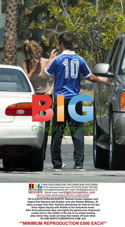 Racheal Hunter and Robbie Williams Affair